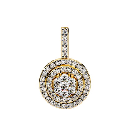 Celestia Halo Cluster Diamond Pendant