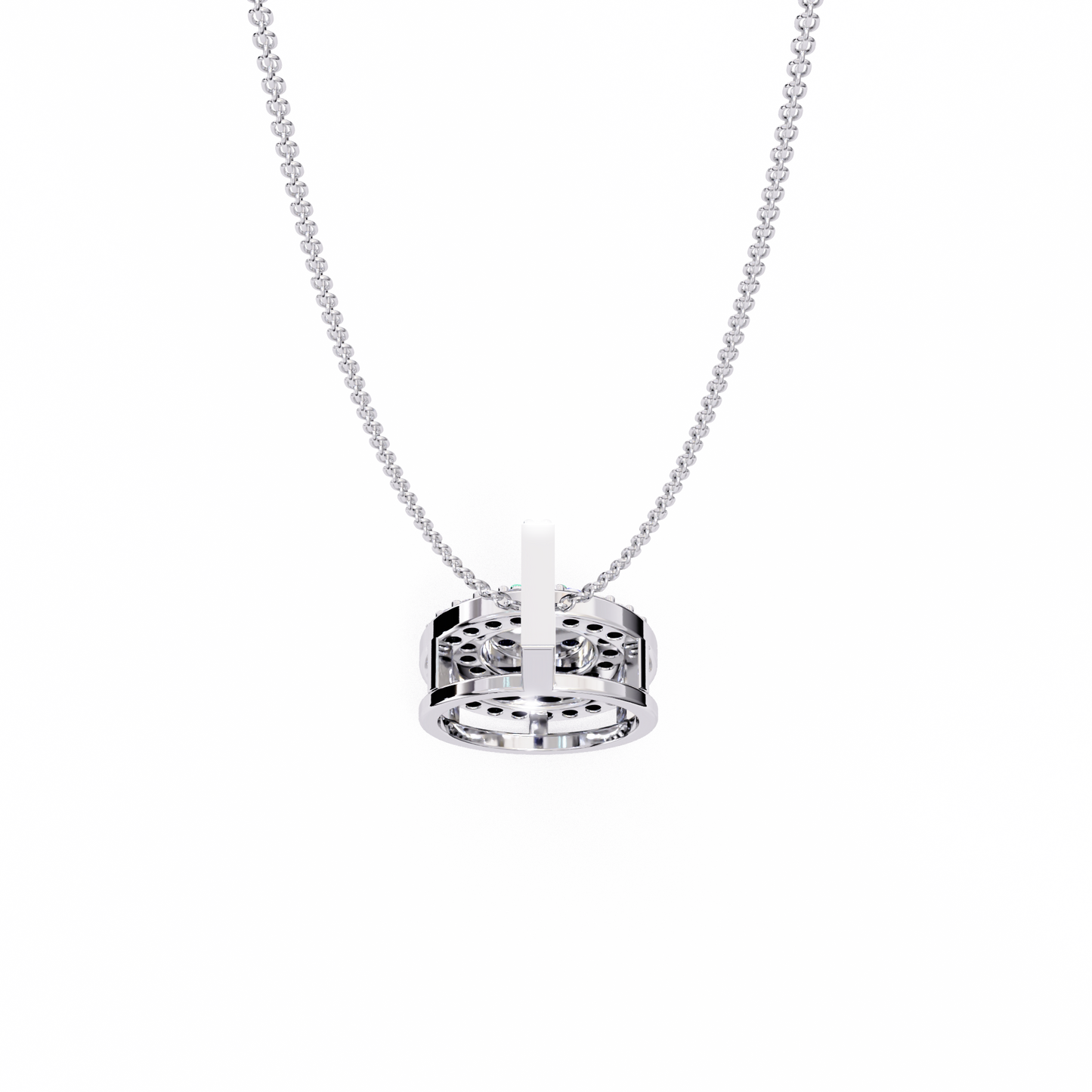 Celestia Halo Cluster Diamond Pendant