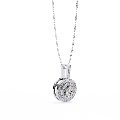 Celestia Halo Cluster Diamond Pendant