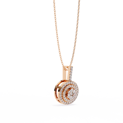 Celestia Halo Cluster Diamond Pendant