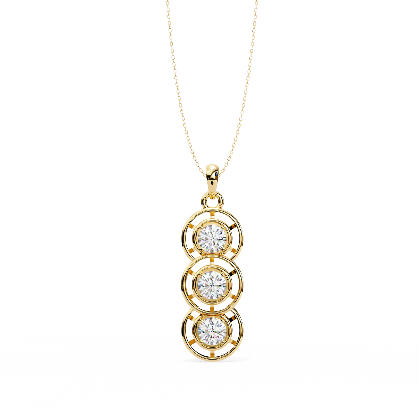 Trinity Circle Diamond Pendant