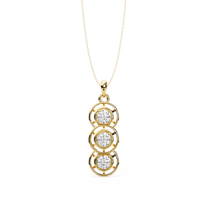 Trinity Circle Diamond Pendant