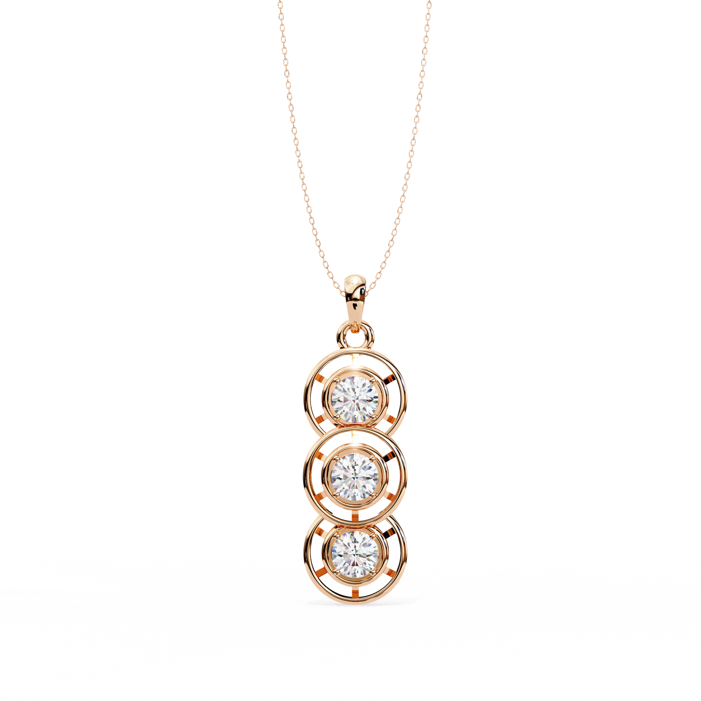 Trinity Circle Diamond Pendant