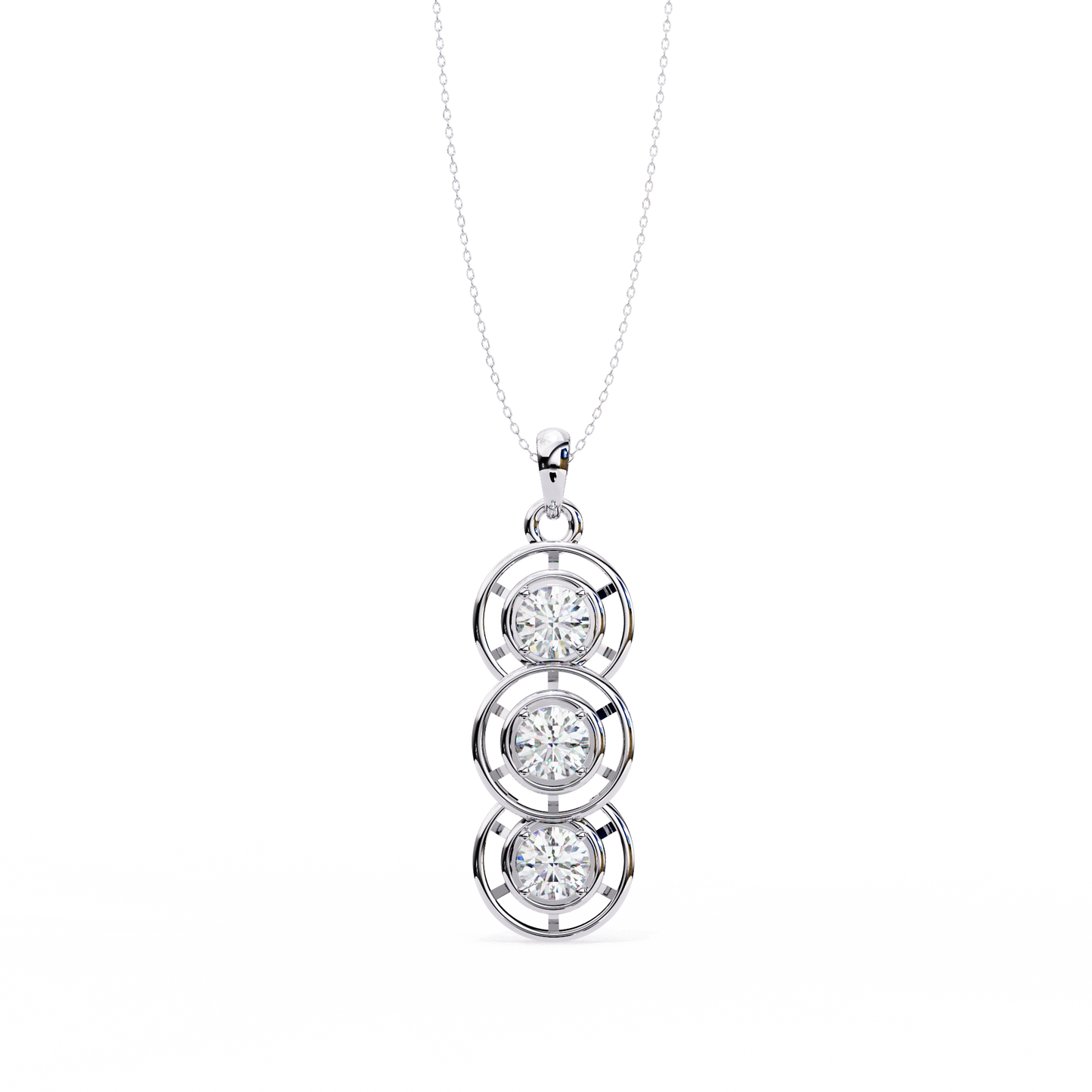 Trinity Circle Diamond Pendant