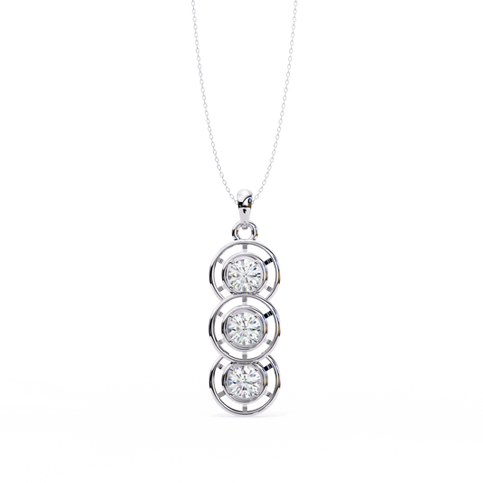 Trinity Circle Diamond Pendant