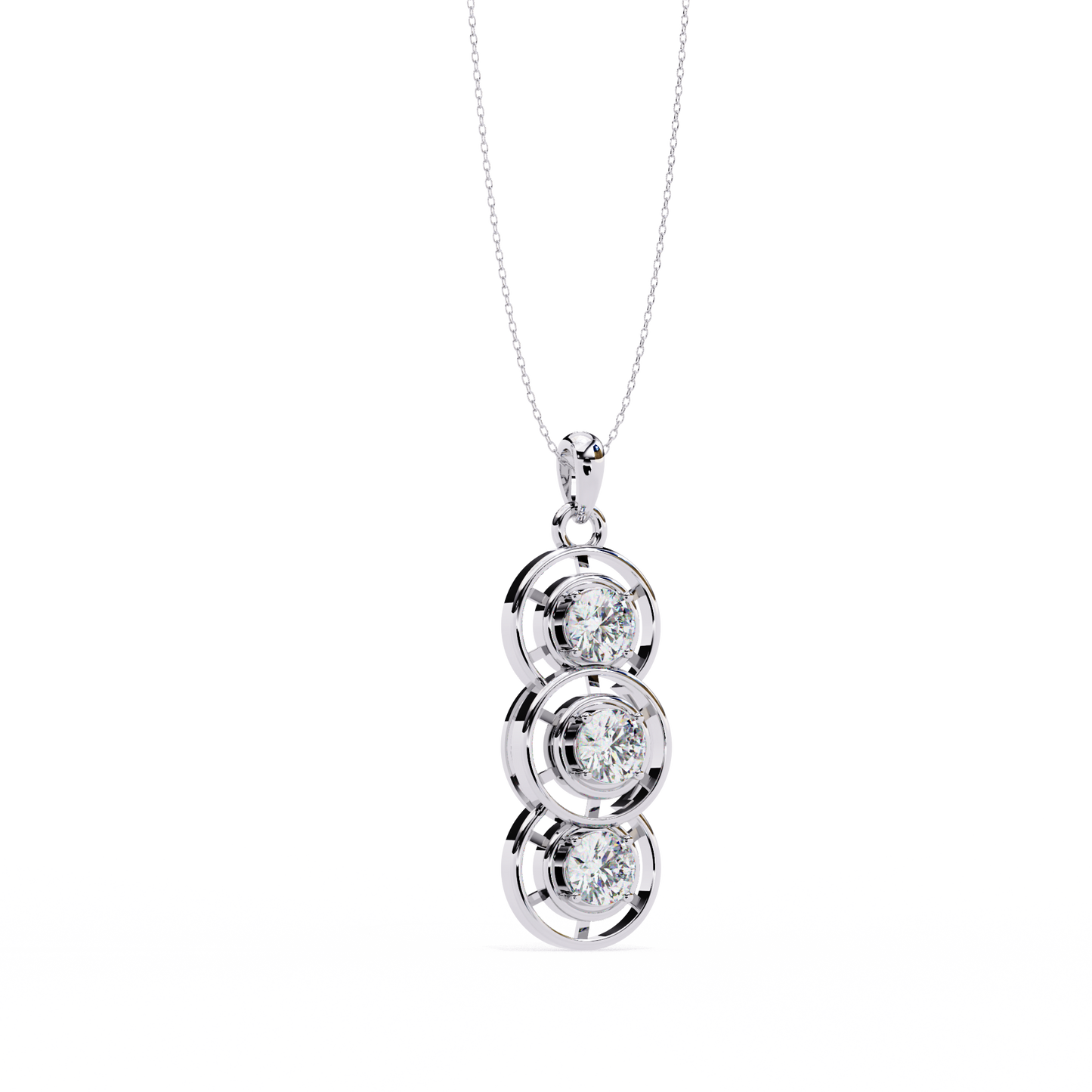 Trinity Circle Diamond Pendant