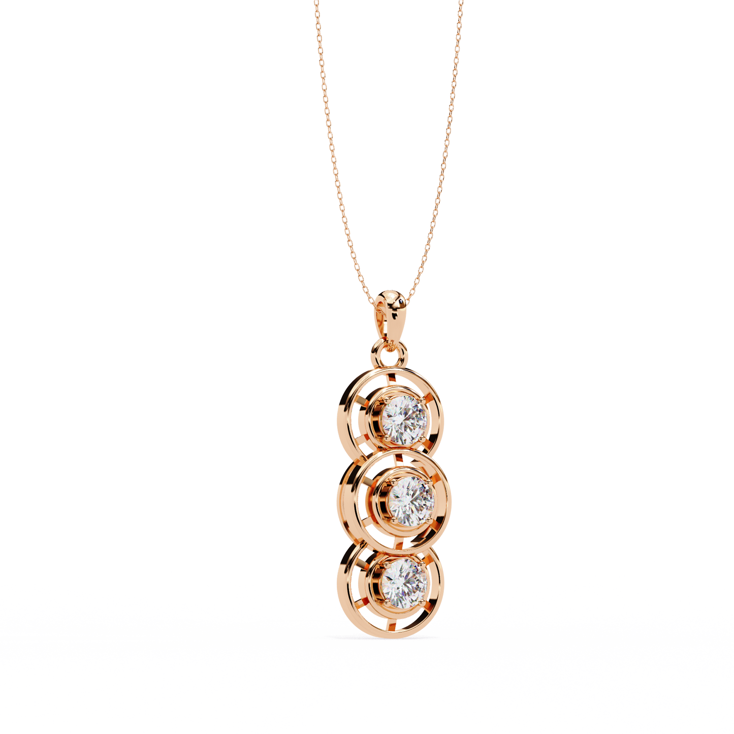 Trinity Circle Diamond Pendant