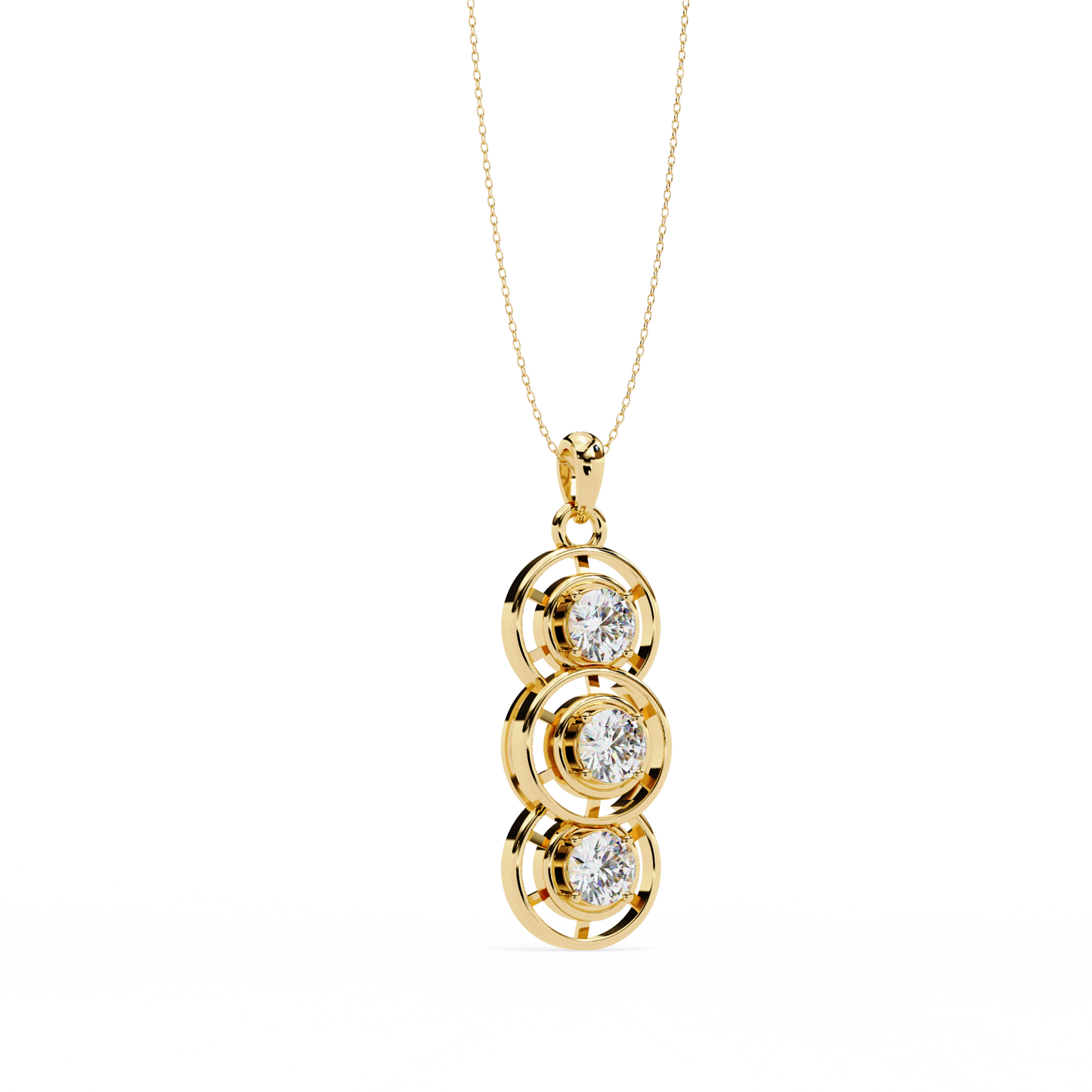 Trinity Circle Diamond Pendant