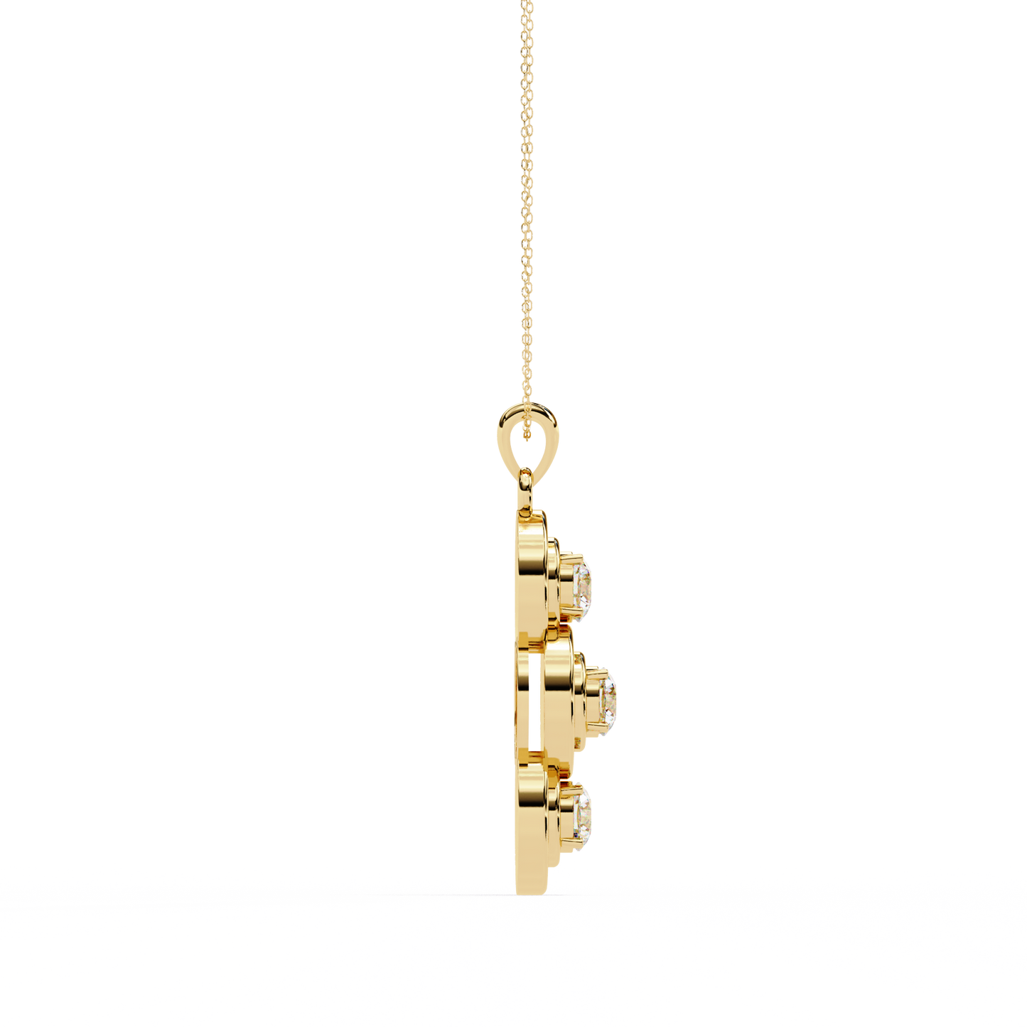 Trinity Circle Diamond Pendant