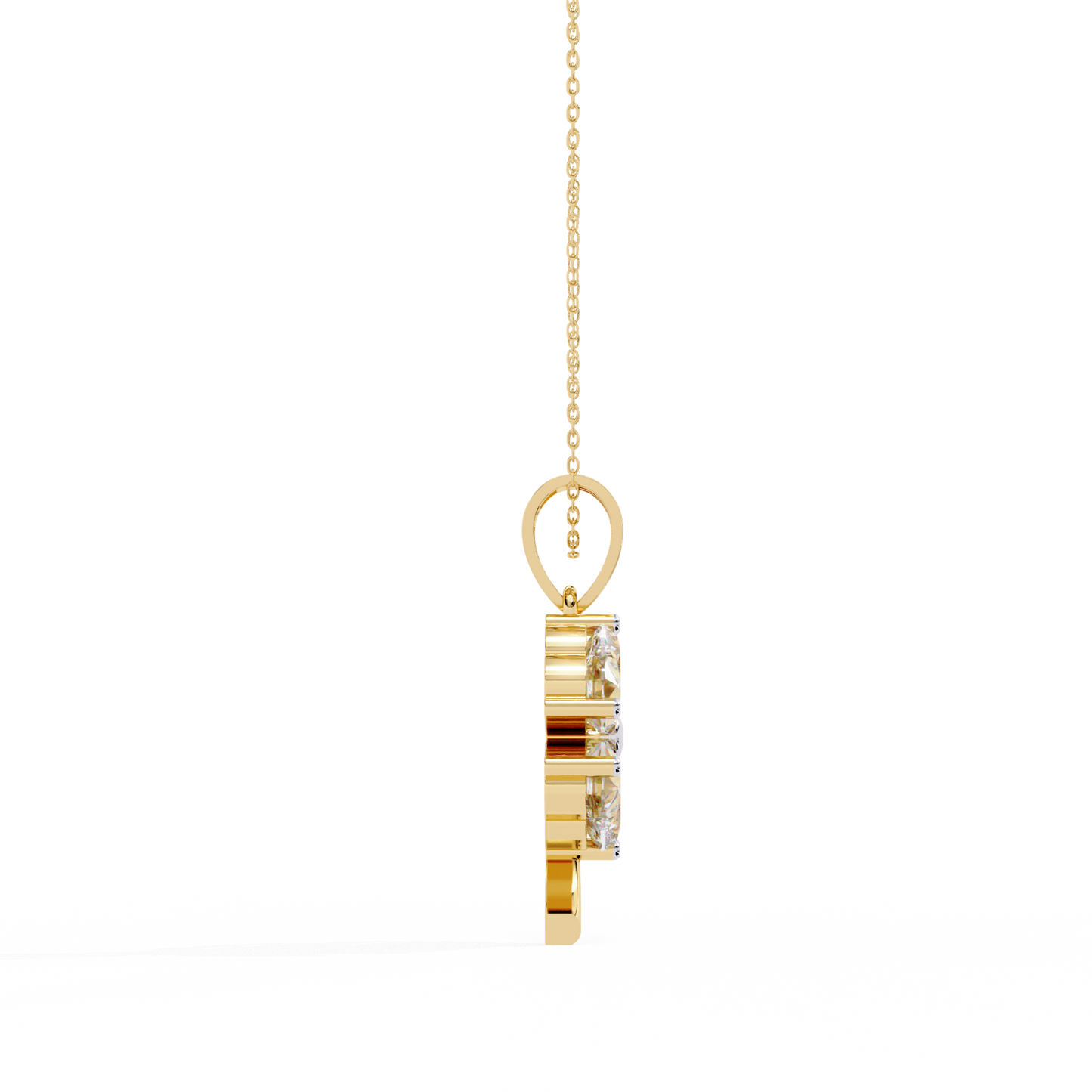 Clover Bloom Diamond Pendant