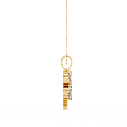 Clover Bloom Diamond Pendant