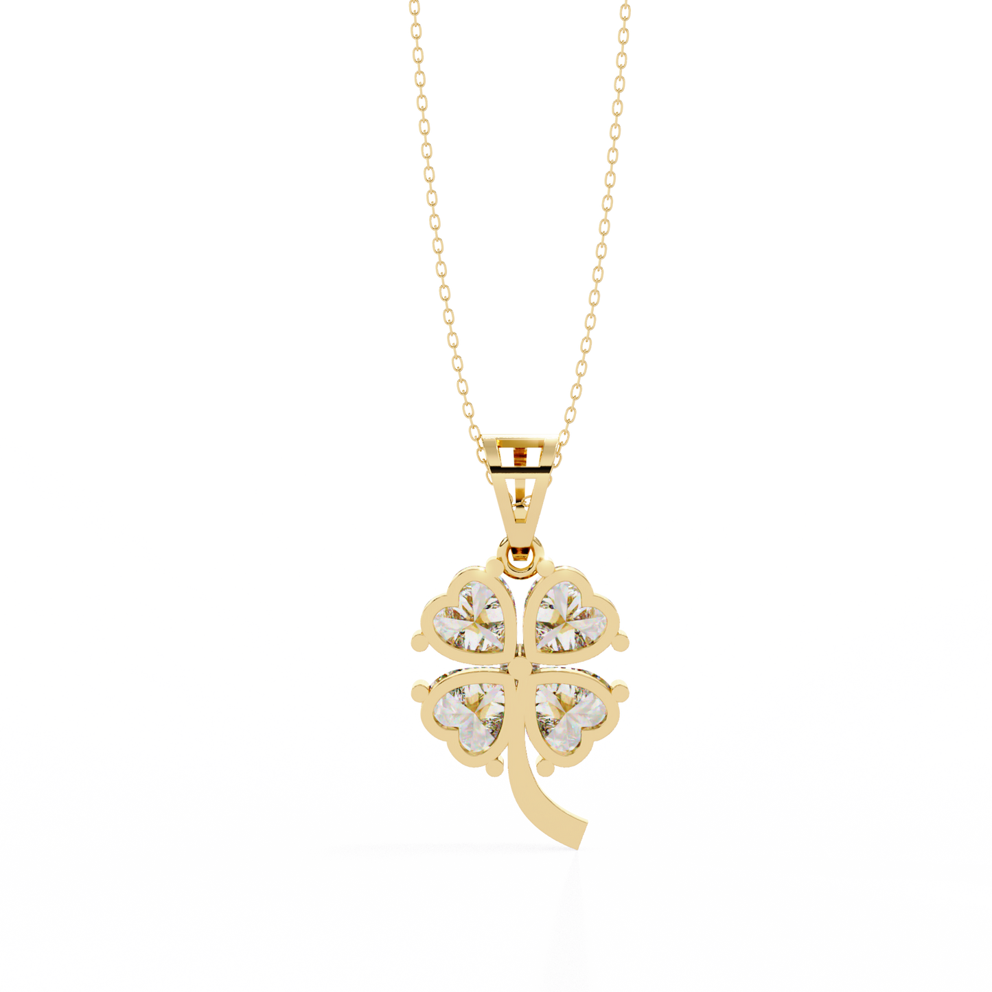 Clover Bloom Diamond Pendant