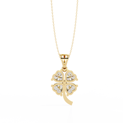 Clover Bloom Diamond Pendant