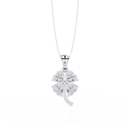 Clover Bloom Diamond Pendant