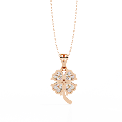 Clover Bloom Diamond Pendant