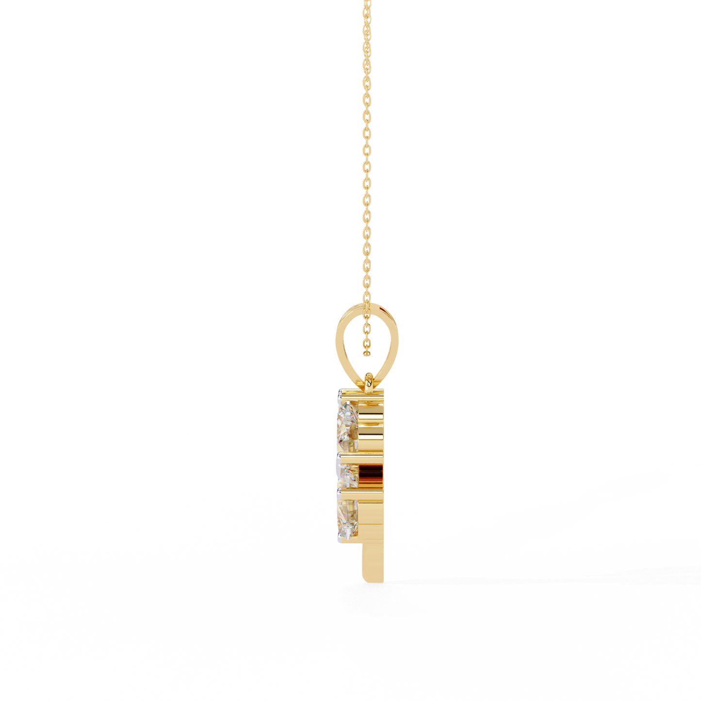 Clover Bloom Diamond Pendant