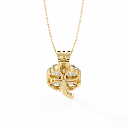 Clover Bloom Diamond Pendant