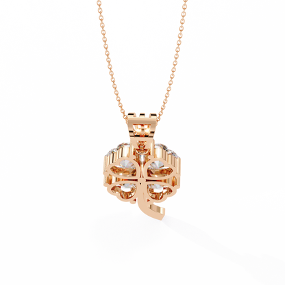 Clover Bloom Diamond Pendant
