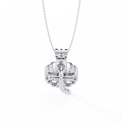 Clover Bloom Diamond Pendant