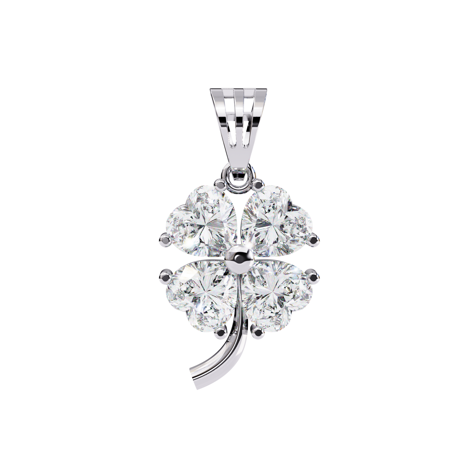 Clover Bloom Diamond Pendant