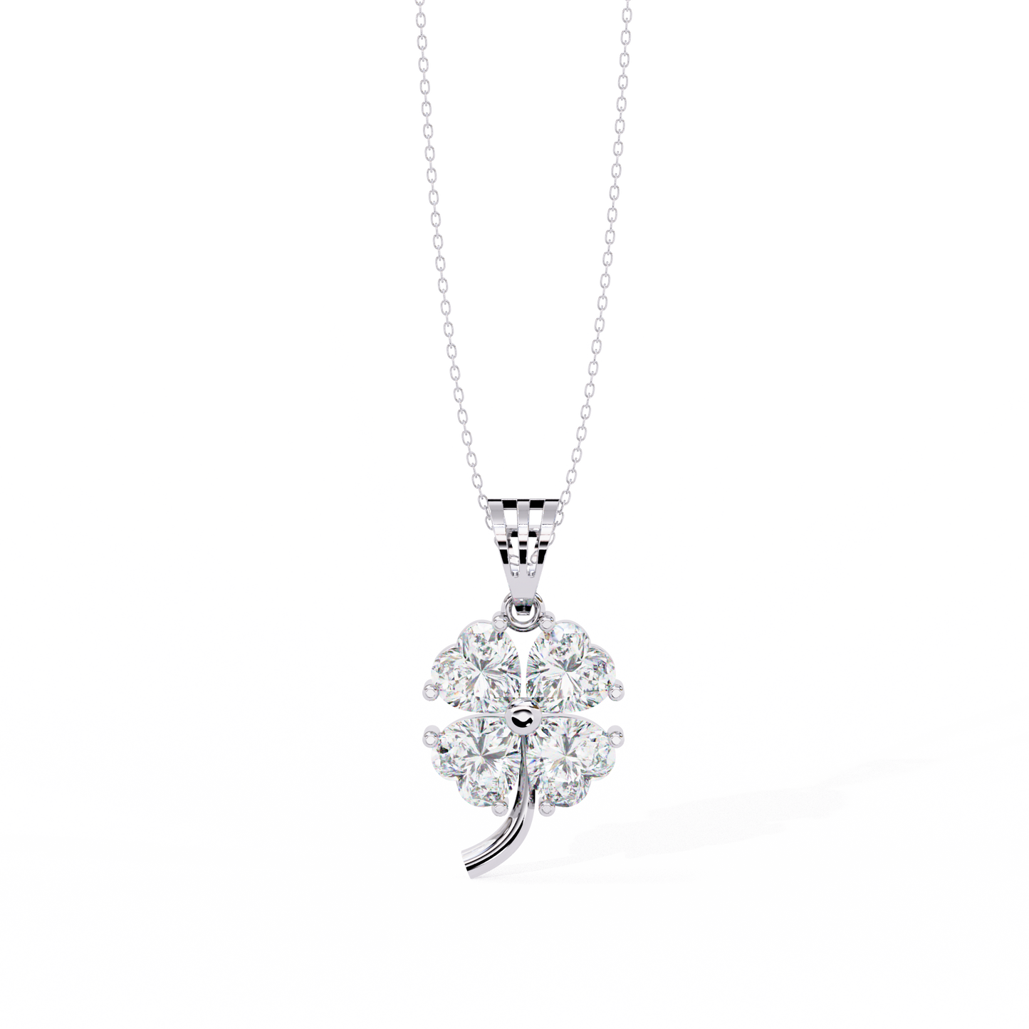 Clover Bloom Diamond Pendant