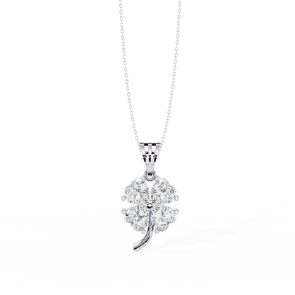 Clover Bloom Diamond Pendant