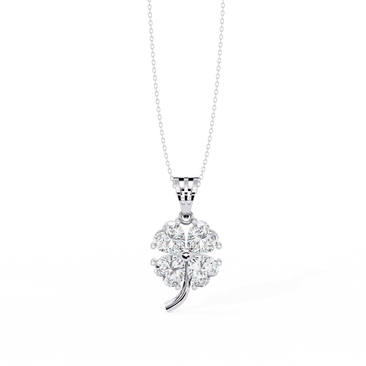 Clover Bloom Diamond Pendant