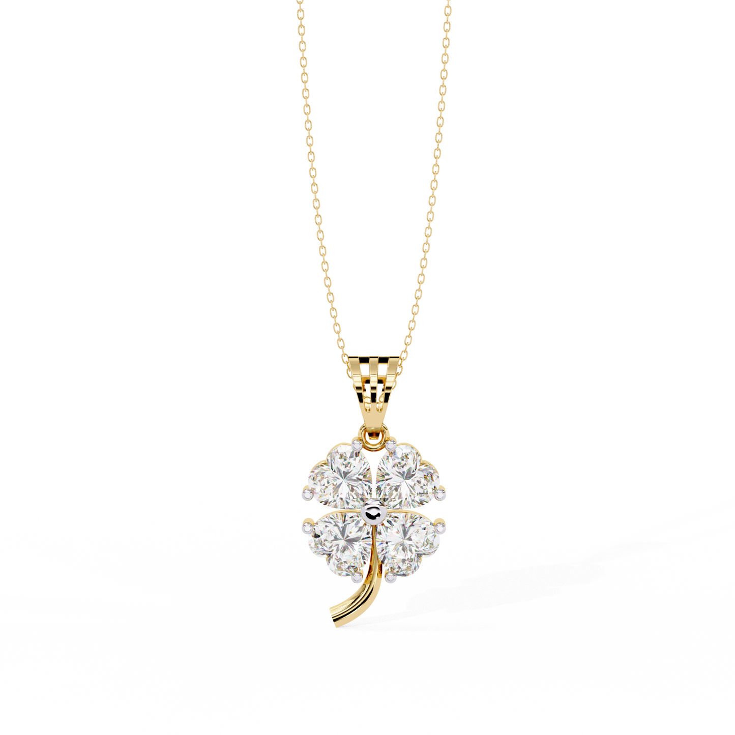 Clover Bloom Diamond Pendant