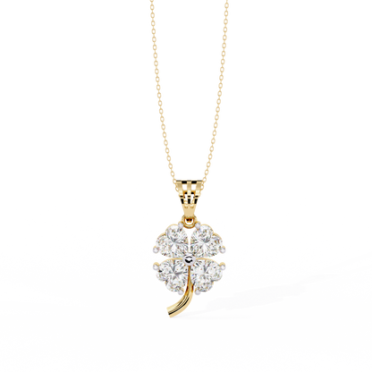 Clover Bloom Diamond Pendant