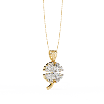 Clover Bloom Diamond Pendant