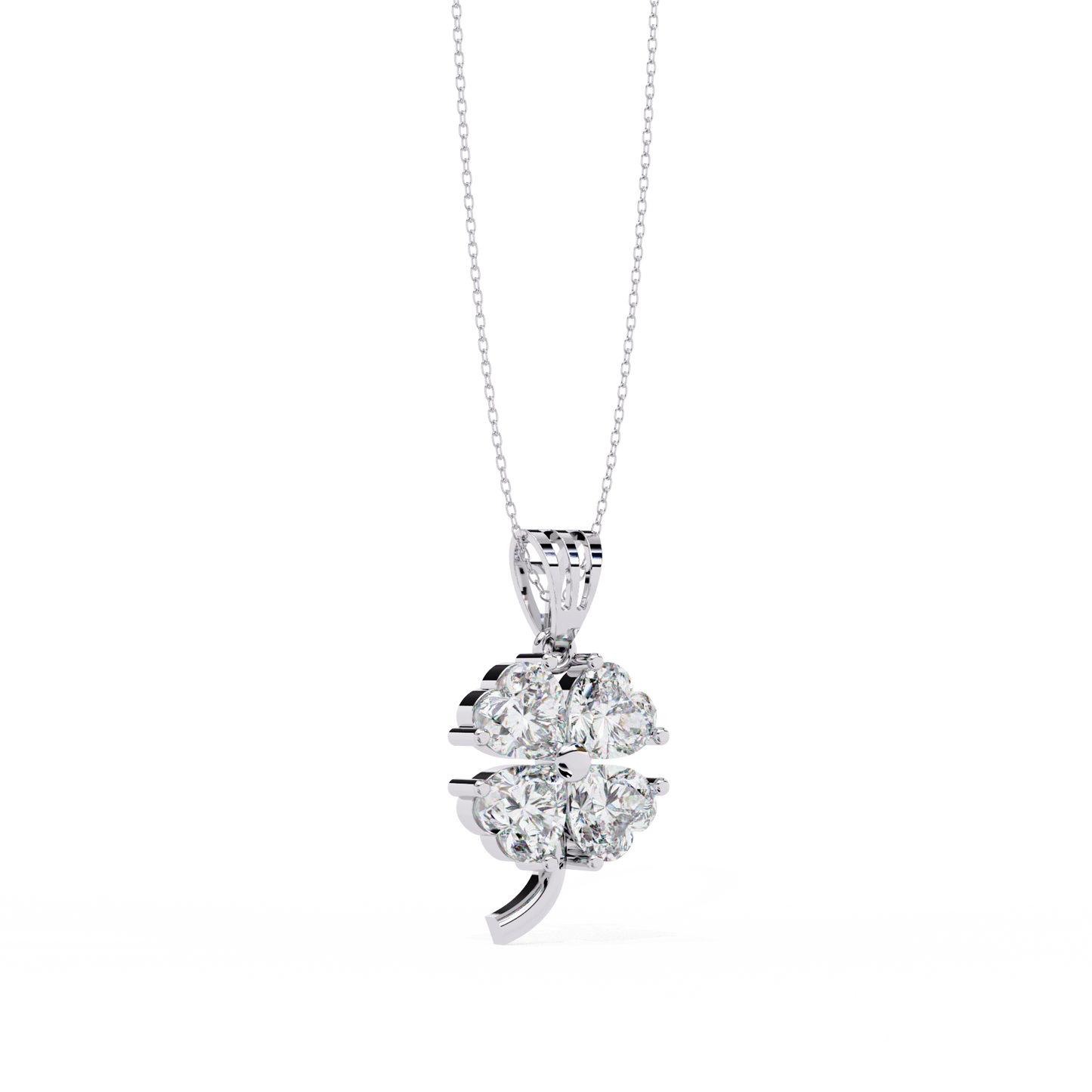 Clover Bloom Diamond Pendant