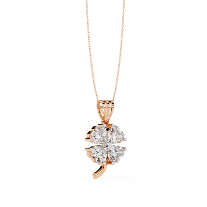 Clover Bloom Diamond Pendant