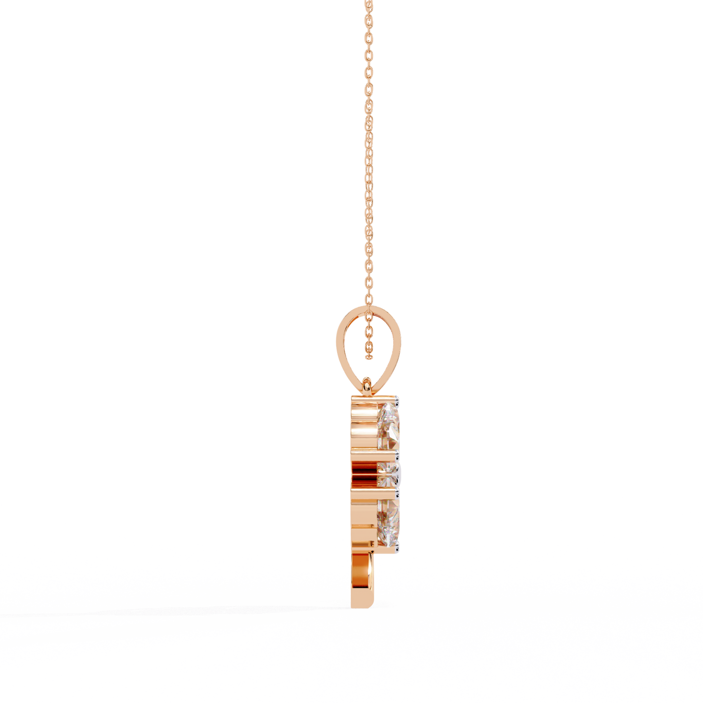 Clover Bloom Diamond Pendant