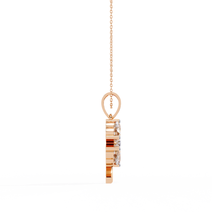 Clover Bloom Diamond Pendant