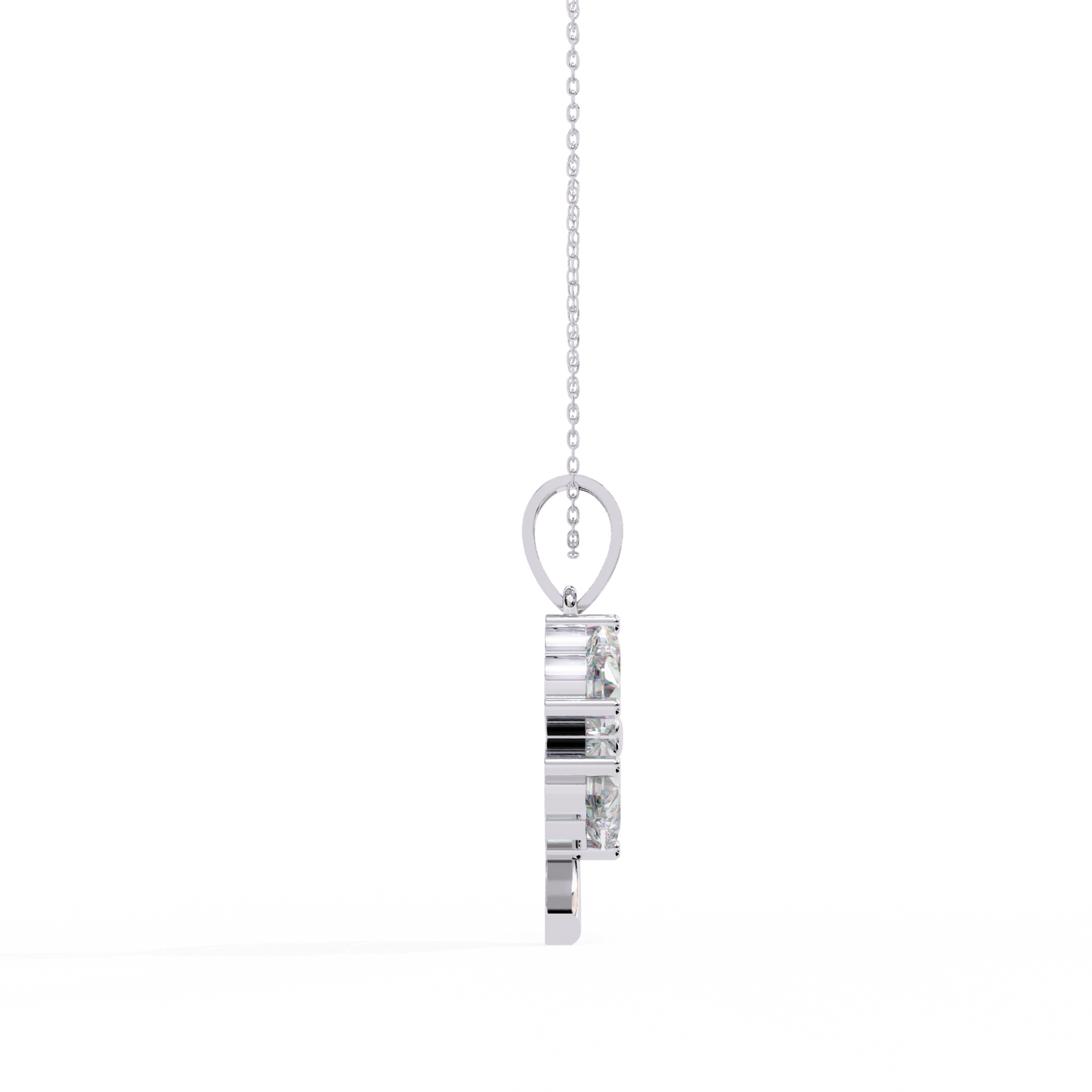 Clover Bloom Diamond Pendant