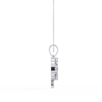 Clover Bloom Diamond Pendant