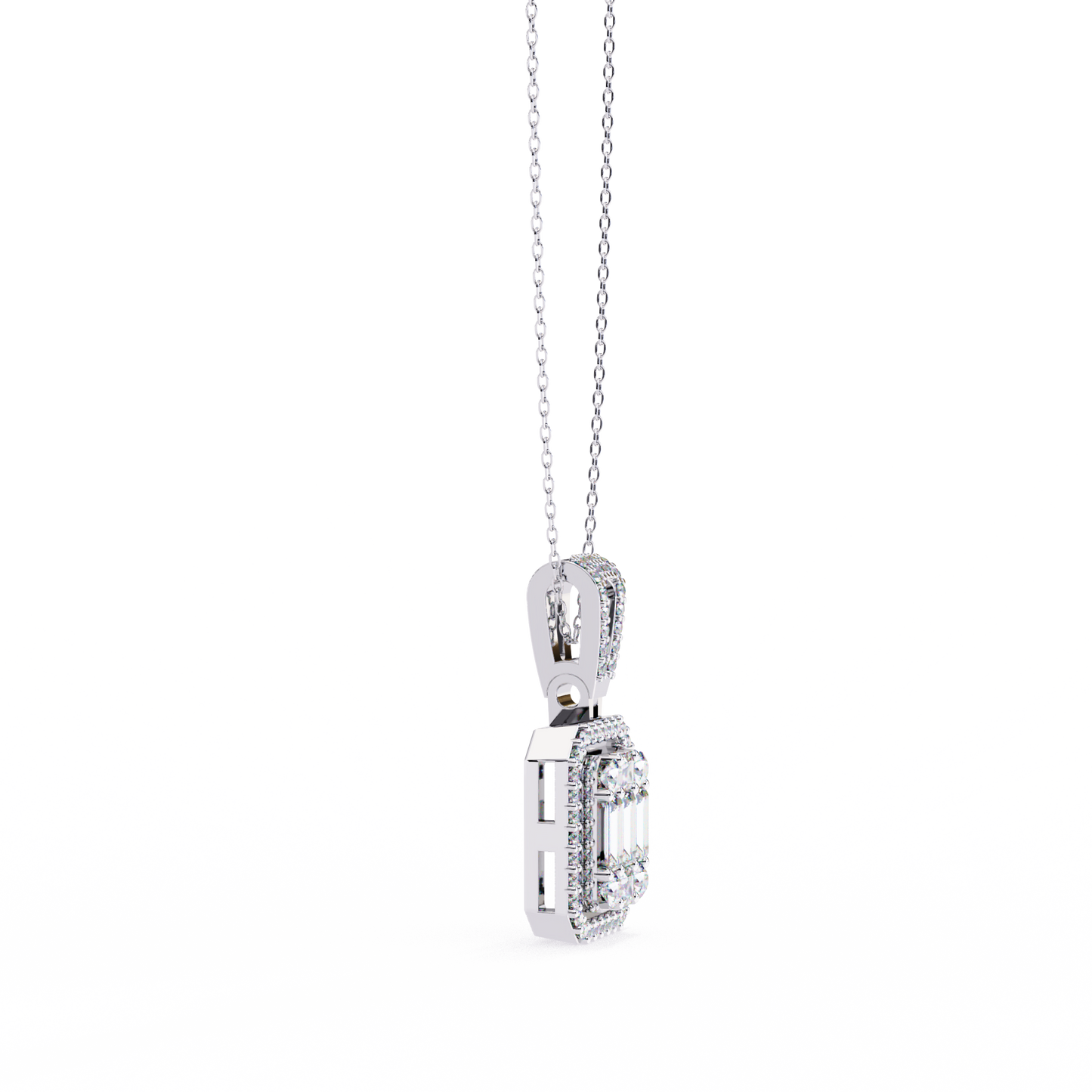 Regalis Baguette Diamond Pendant
