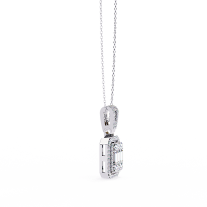 Regalis Baguette Diamond Pendant