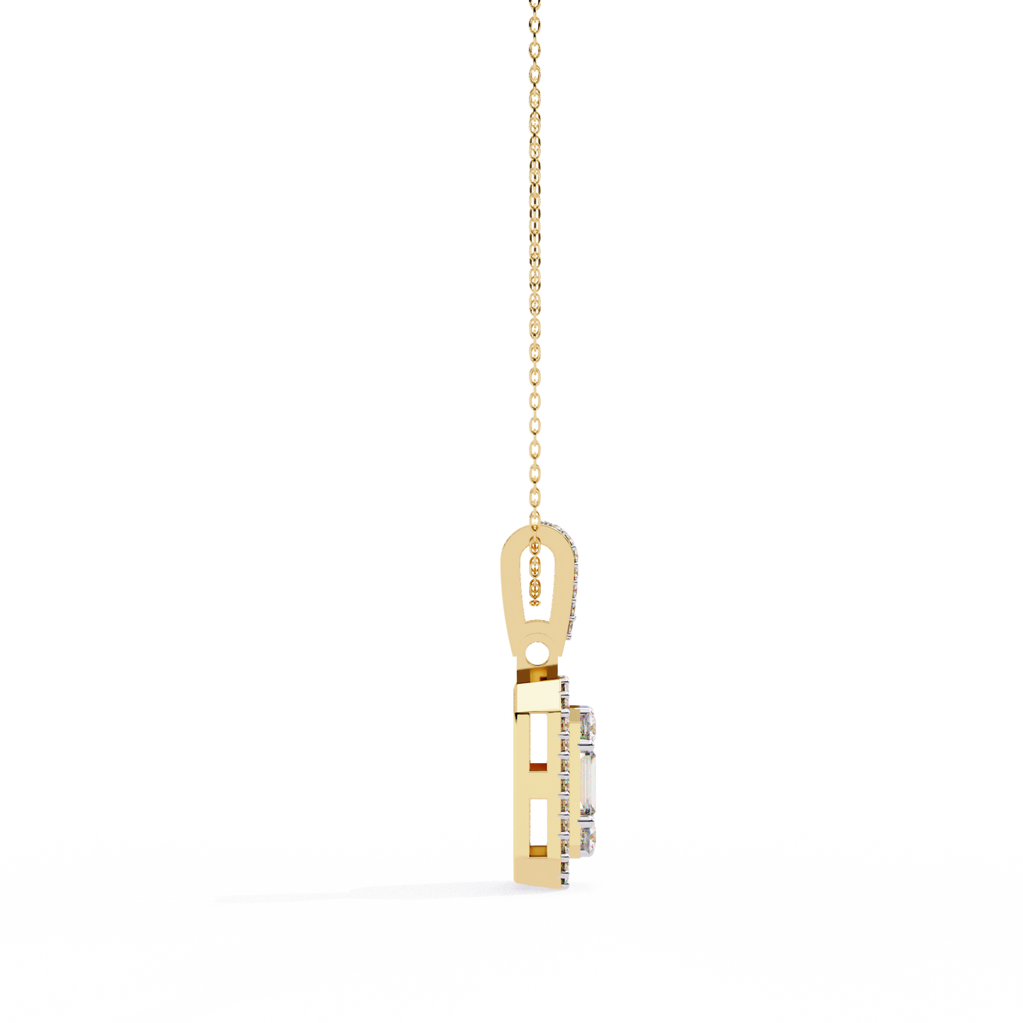 Regalis Baguette Diamond Pendant