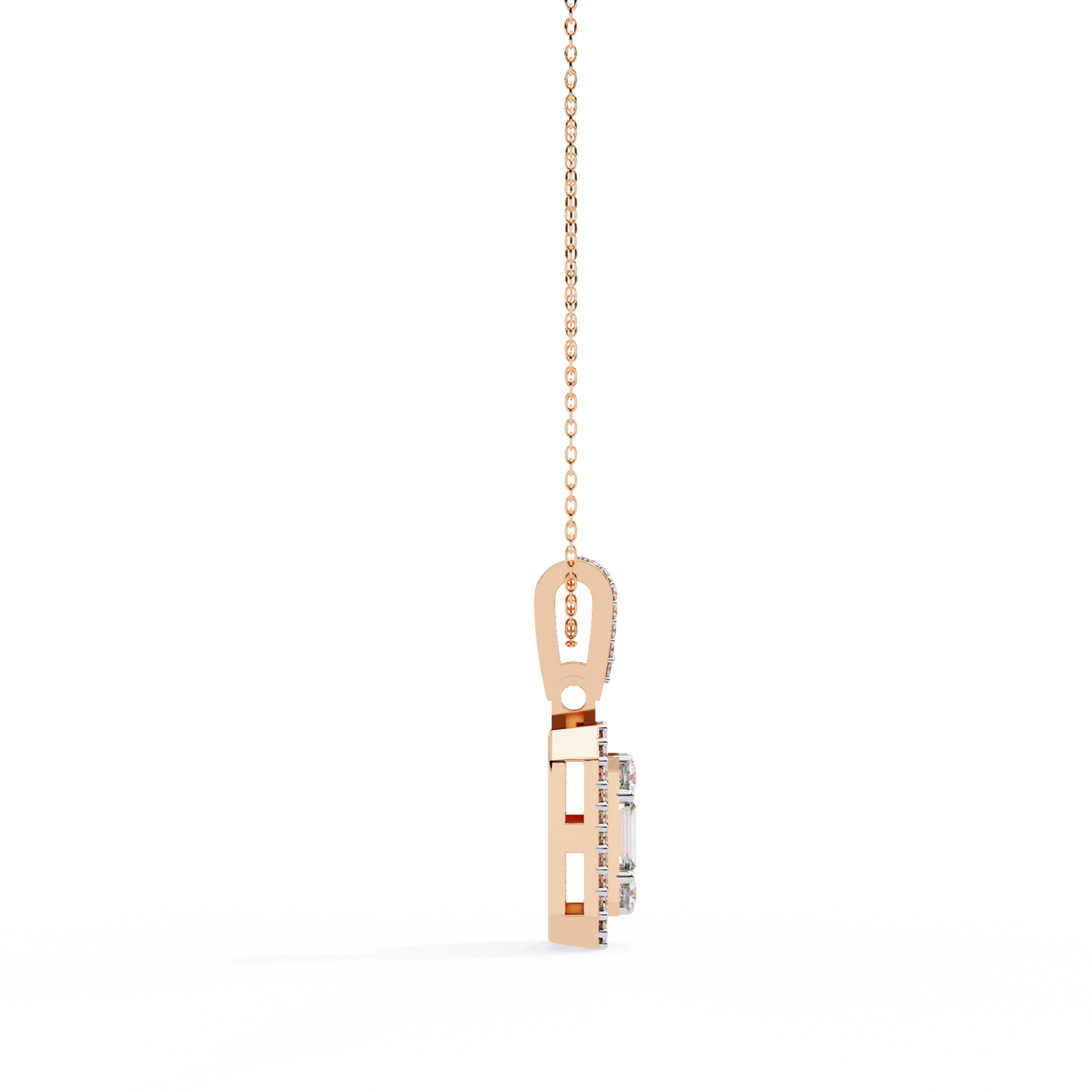 Regalis Baguette Diamond Pendant