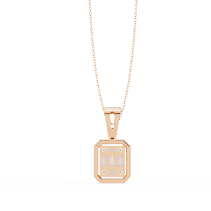 Regalis Baguette Diamond Pendant