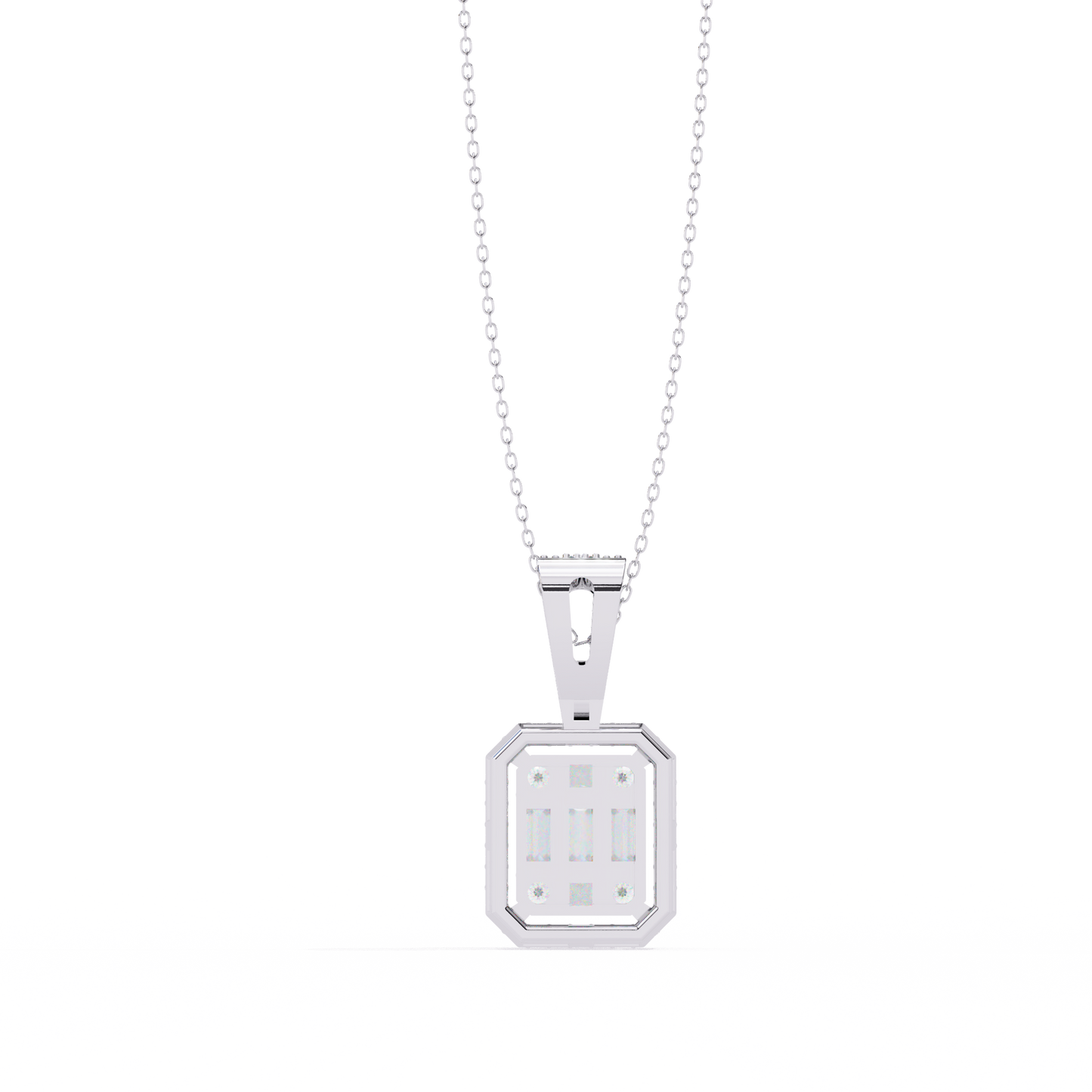 Regalis Baguette Diamond Pendant
