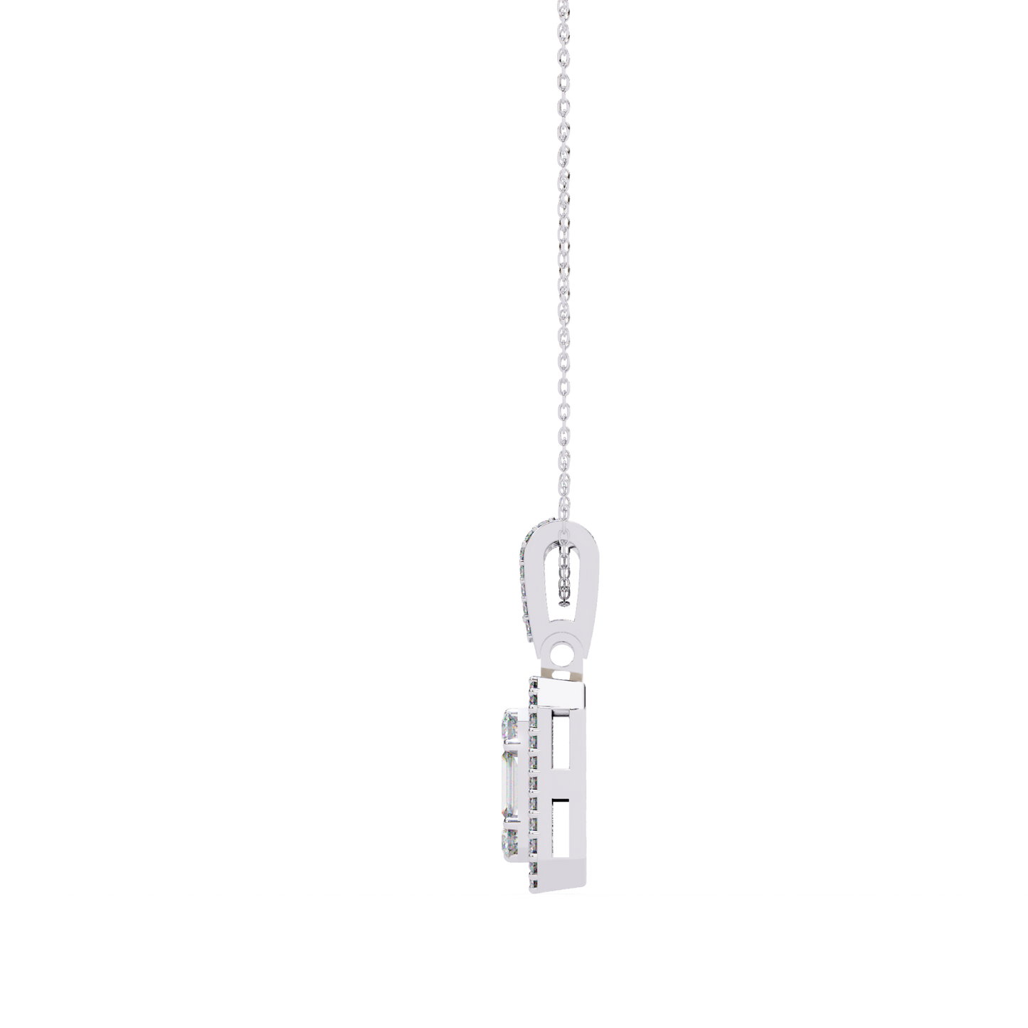 Regalis Baguette Diamond Pendant