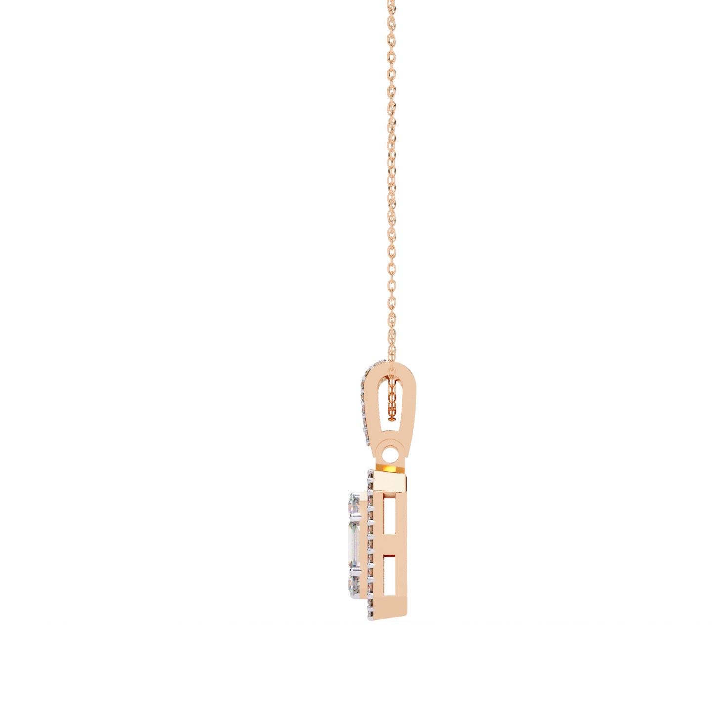 Regalis Baguette Diamond Pendant