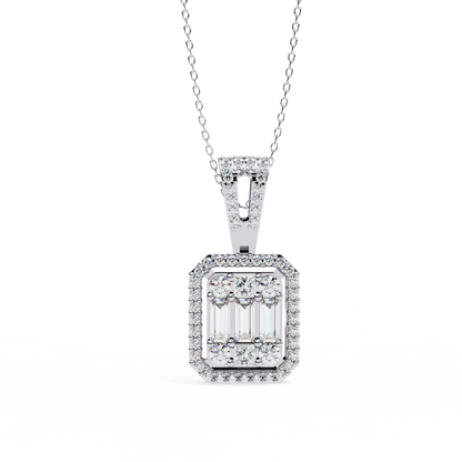 Regalis Baguette Diamond Pendant