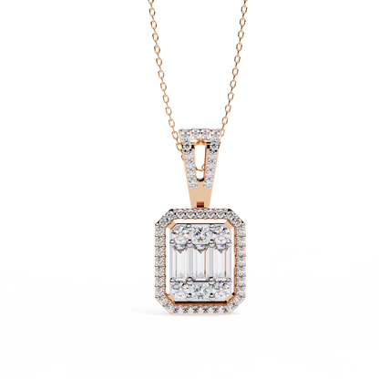 Regalis Baguette Diamond Pendant