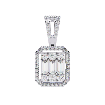 Regalis Baguette Diamond Pendant