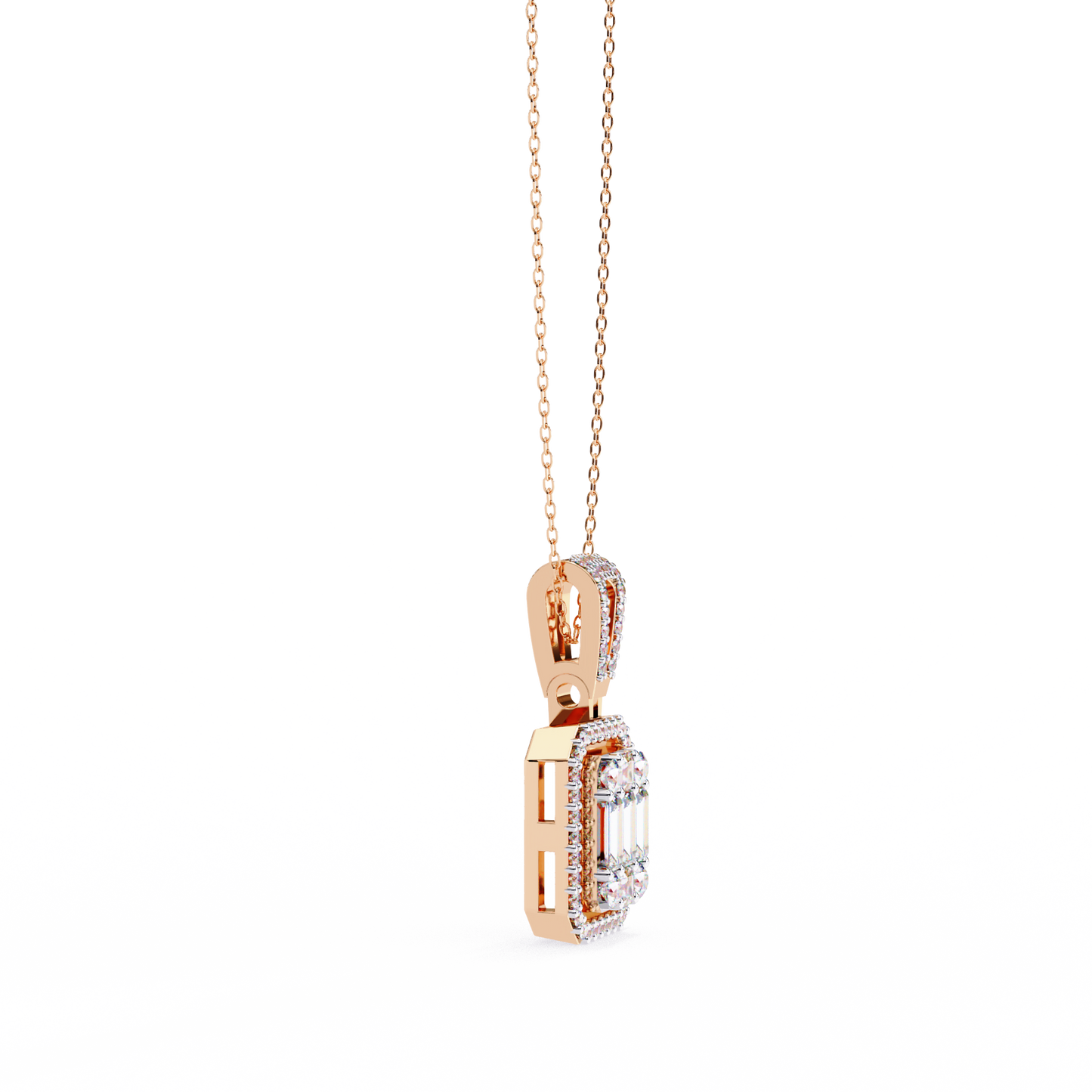 Regalis Baguette Diamond Pendant