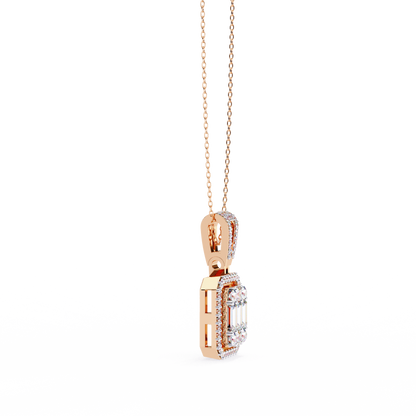 Regalis Baguette Diamond Pendant