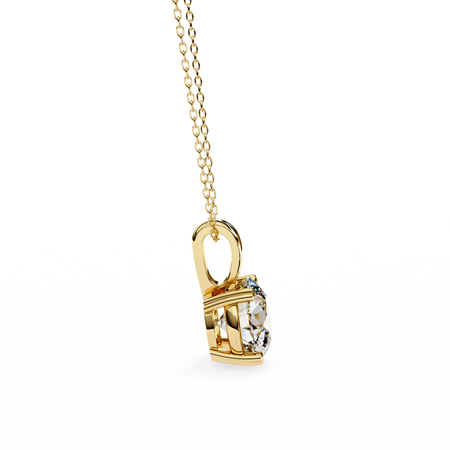 Celeste Classic Solitaire Diamond Pendant